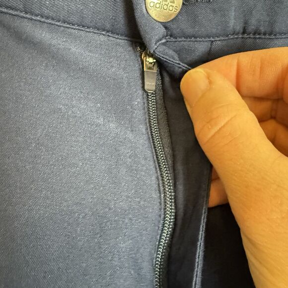 Adidas Navy Golf Pants Stretch Flat Dry Fitting Athletic Mens Size 30X32 - Picture 4 of 12